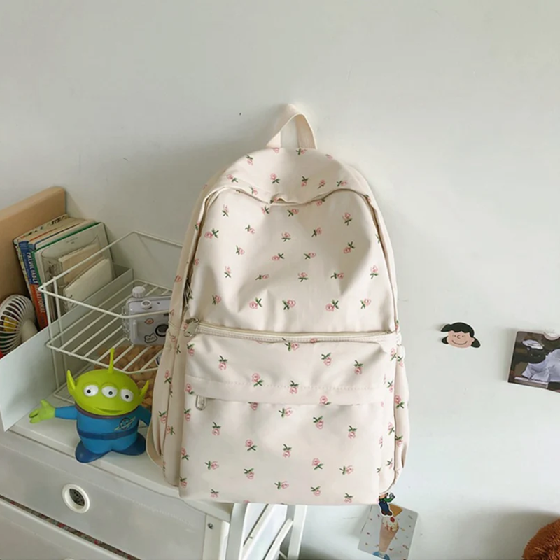 Mini Backpack Women - Preppy Style Canvas Backpacks Shoulder Bags