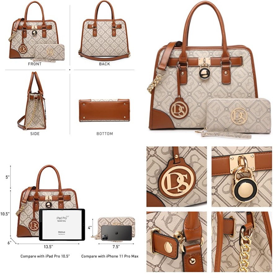 Women Bags And Purses - Dasein Women Handbags Top Handle Satchel