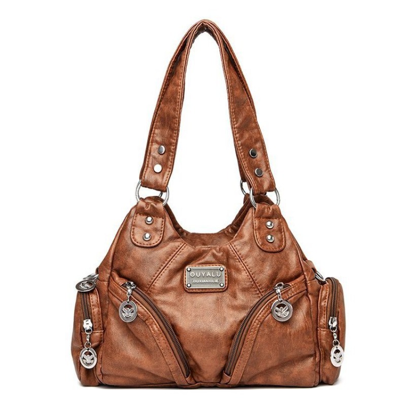 Cross-border Retro Soft Leathe - Women Bags Amazon review and price