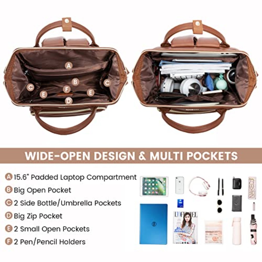 Leather Laptop Backpack for Wo - Women Bags And Purses review and price