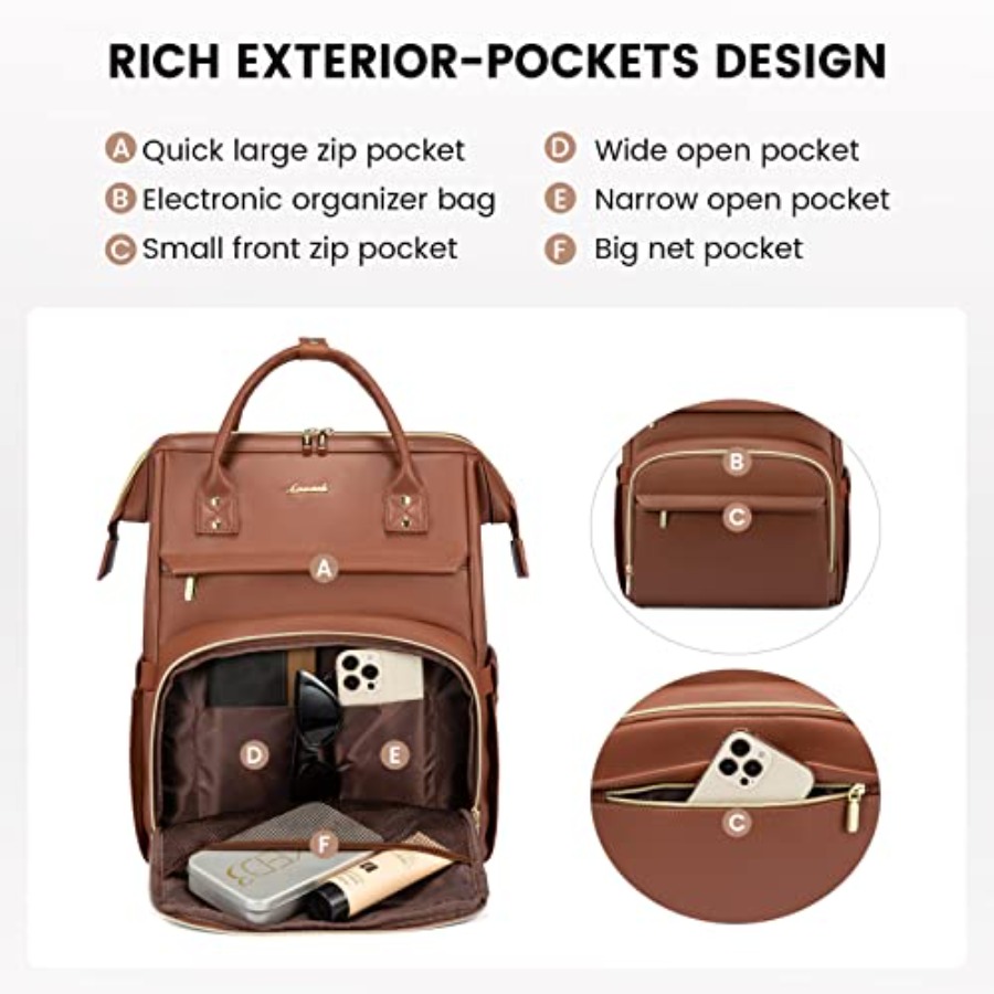 Leather Laptop Backpack for Wo - Women Bags And Purses review and price