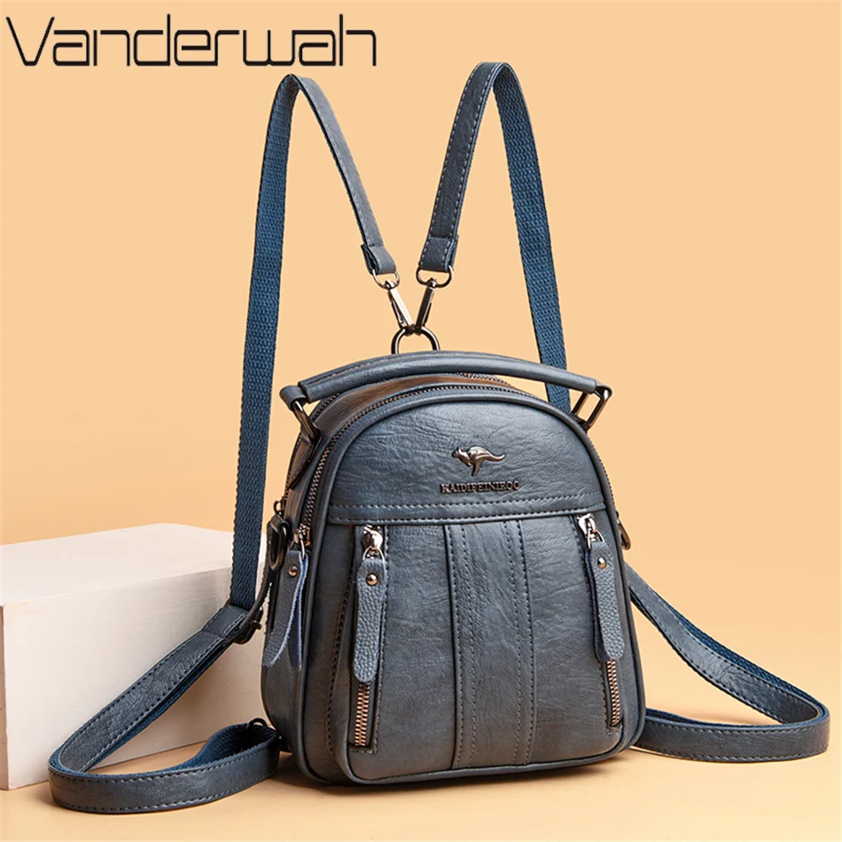 4 In 1 Leather Backpacks Multi - Mini Backpack Women review and price