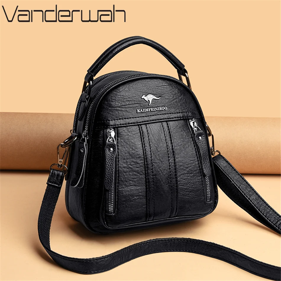 4 In 1 Leather Backpacks Multi - Mini Backpack Women review and price
