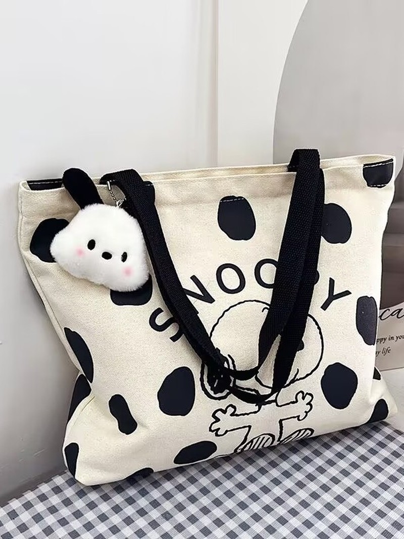 Cartoon Snoopy Canvas Shoulder - Women'S Xl Bags review and price
