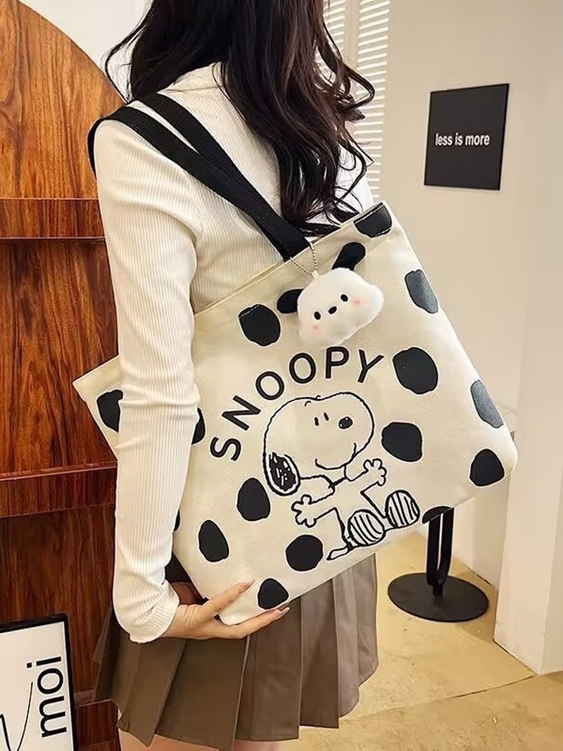 Cartoon Snoopy Canvas Shoulder - Women'S Xl Bags review and price