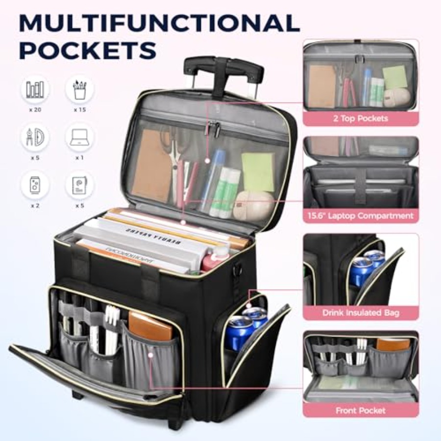 Rolling Teacher Bag, 15.6 Inch - Women'S Bags review and price