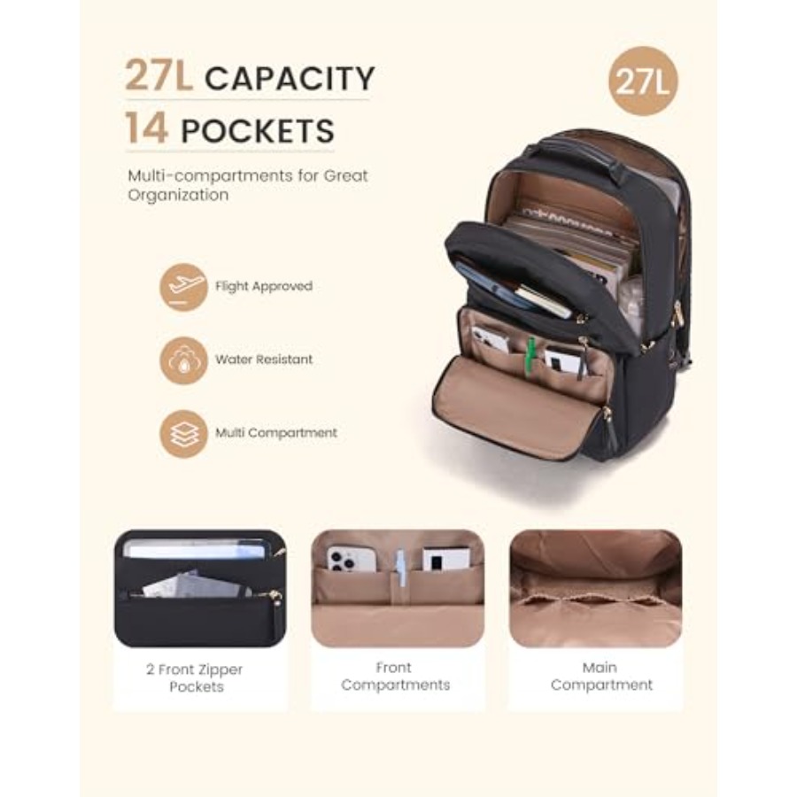 Laptop Backpack for Women with - Women Bags And Purses review and price