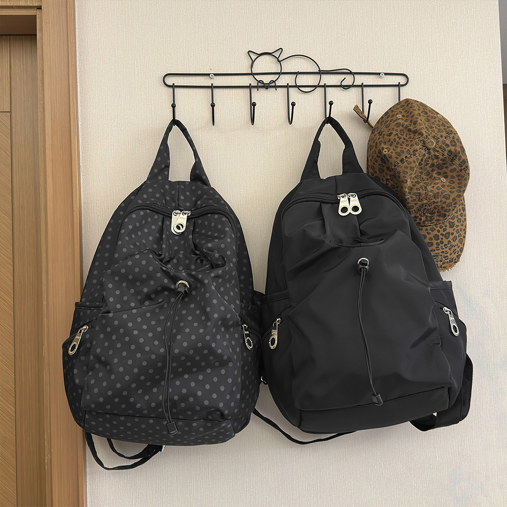 Polka Dot Nylon Drawstring Bac - Mini Backpack Women review and price