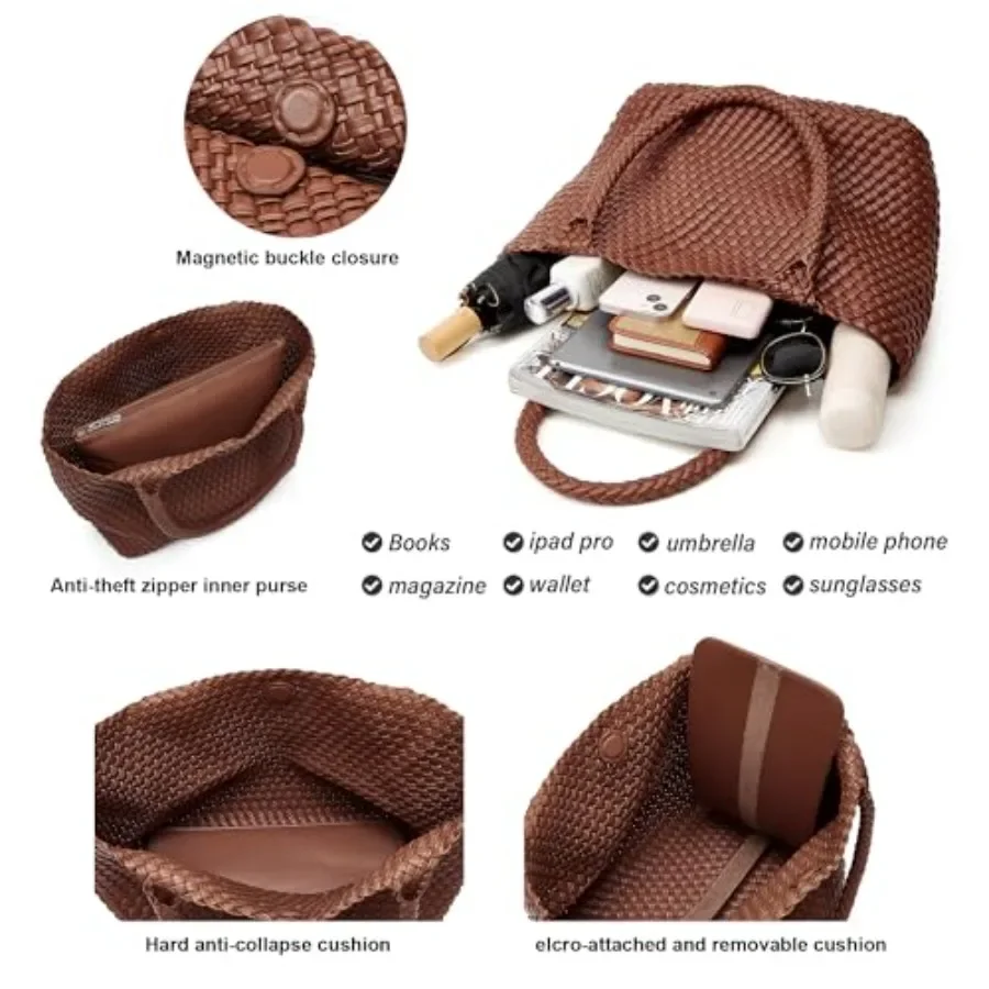 BOYATU Woven Tote Bag for Wome - Women Bags And Purses review and price