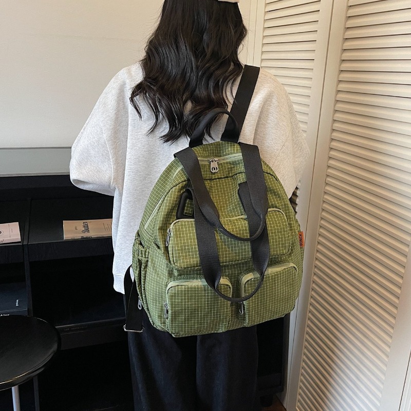 Multi-pocket Checkered Youth B - Women Bags For Sale review and price