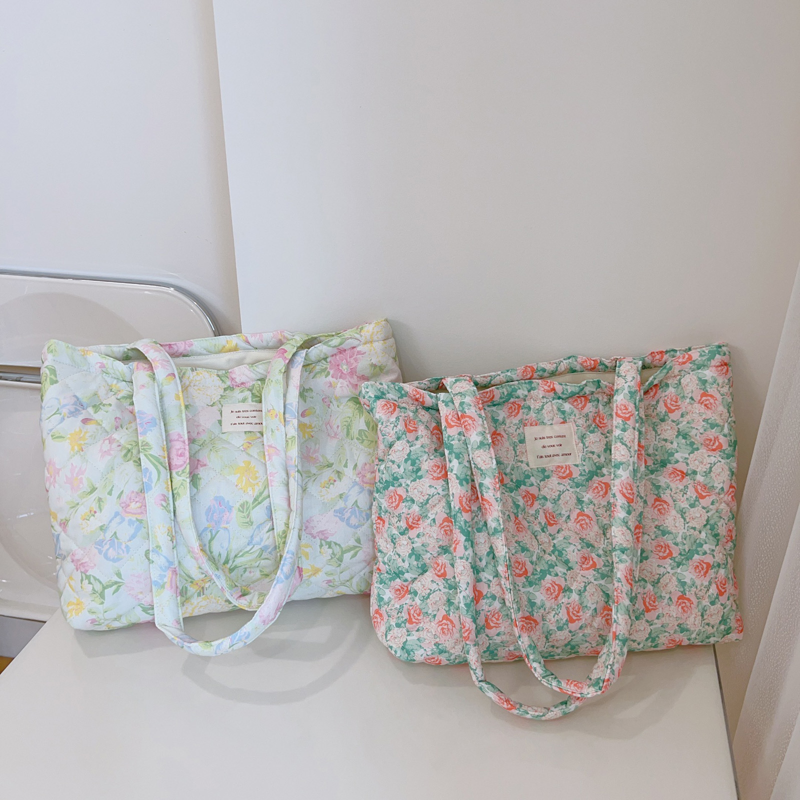 French Floral Quilted Tote Bag - Women'S Xl Bags review and price