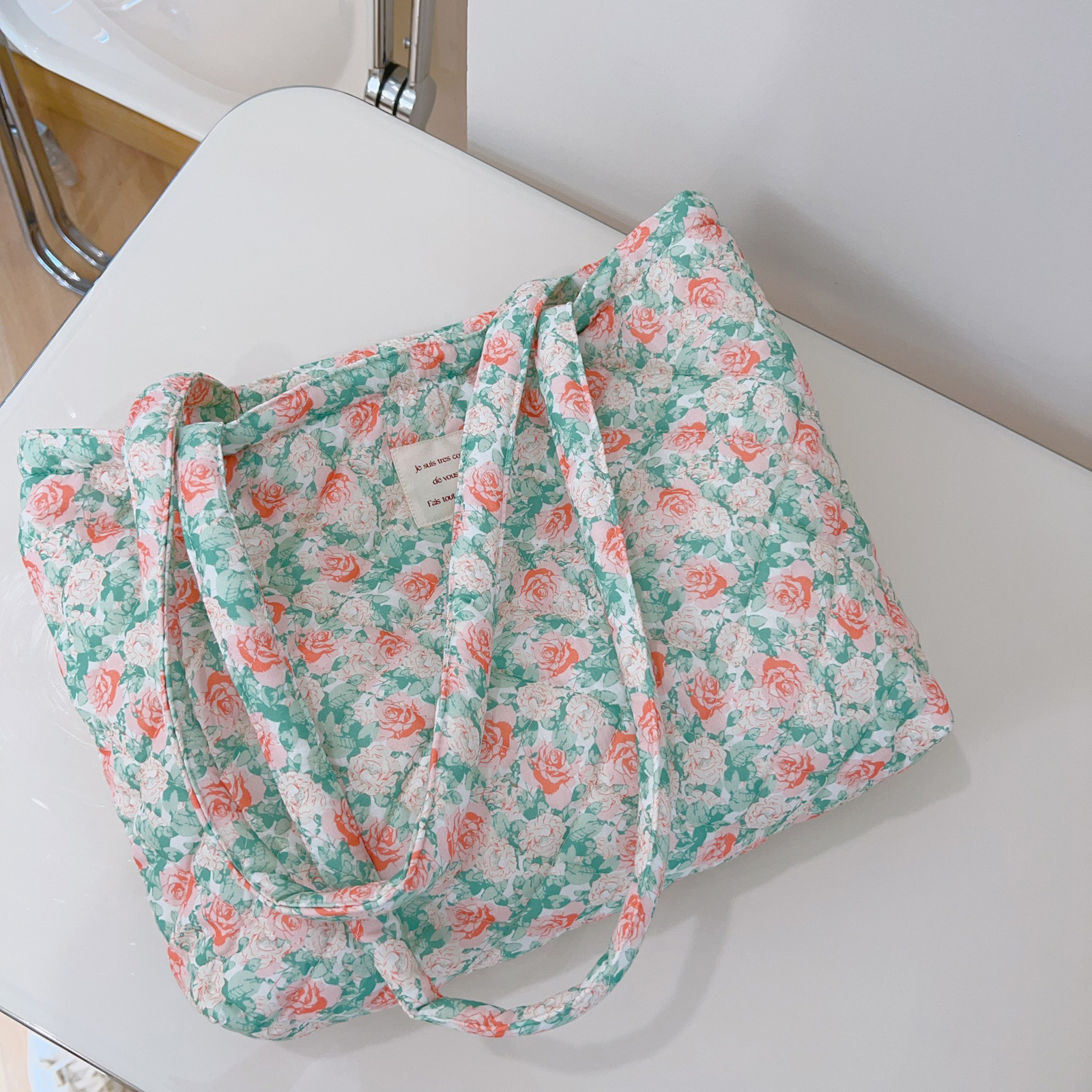 French Floral Quilted Tote Bag - Women'S Xl Bags review and price