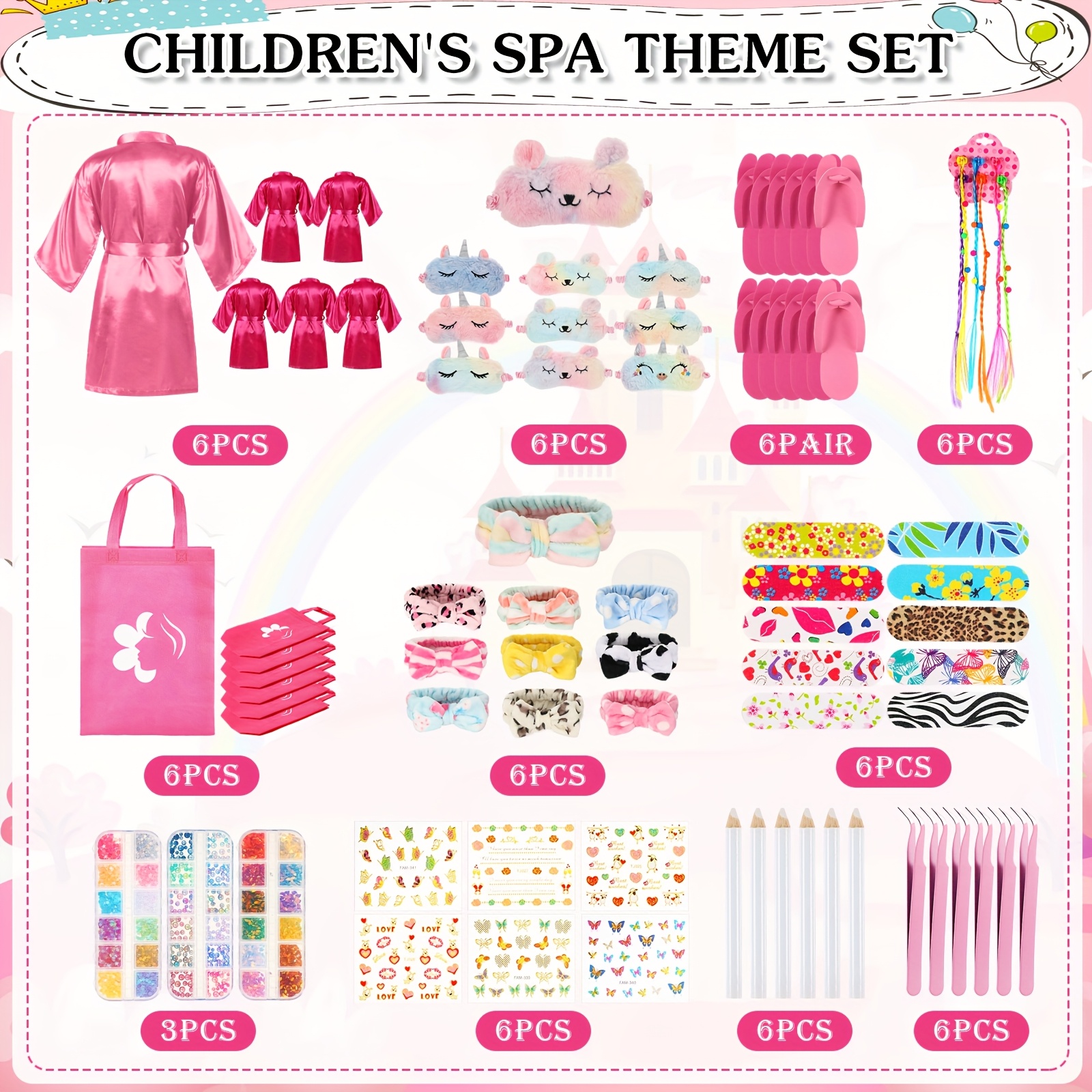 6 Sets Girls Spa Birthady Part - Women Bags Ru review and price