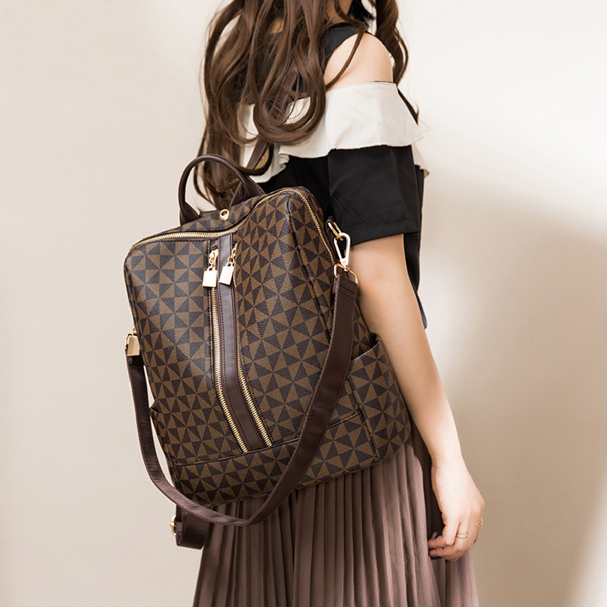 2pcs Backpack And Handbag Set, - Women Bags White review and price