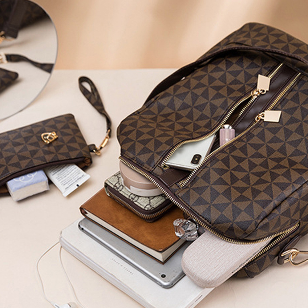 2pcs Backpack And Handbag Set, - Women Bags White review and price
