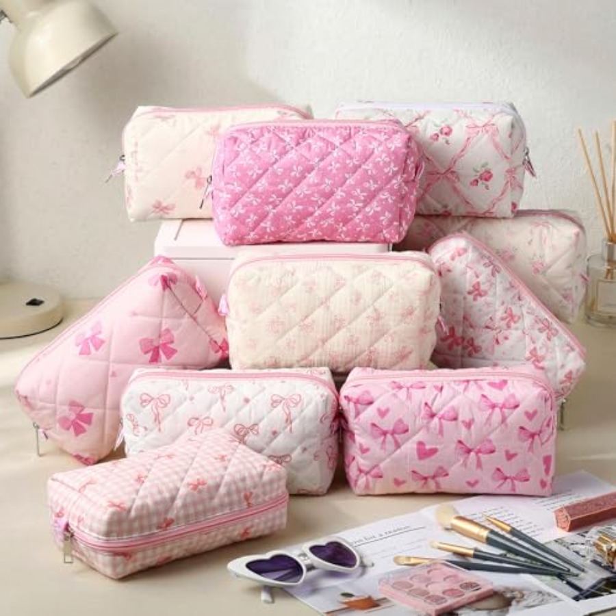 10 Pcs Quilted Makeup Bag Bulk - Women'S Bags review and price
