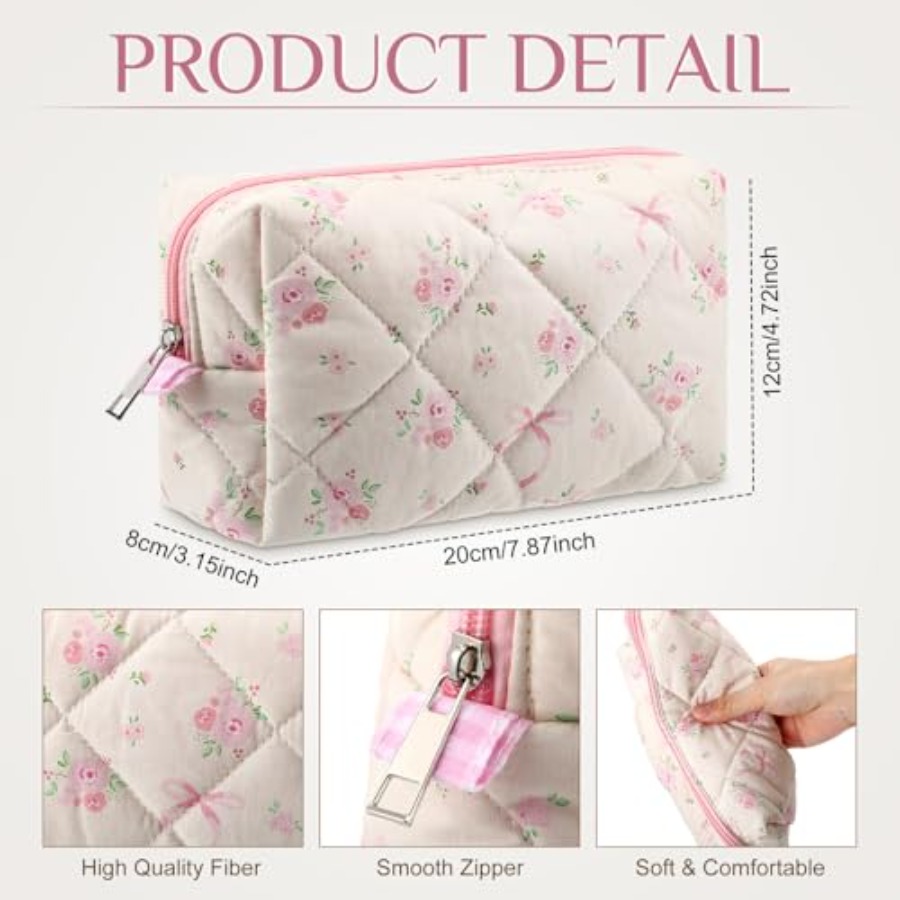 10 Pcs Quilted Makeup Bag Bulk - Women'S Bags review and price