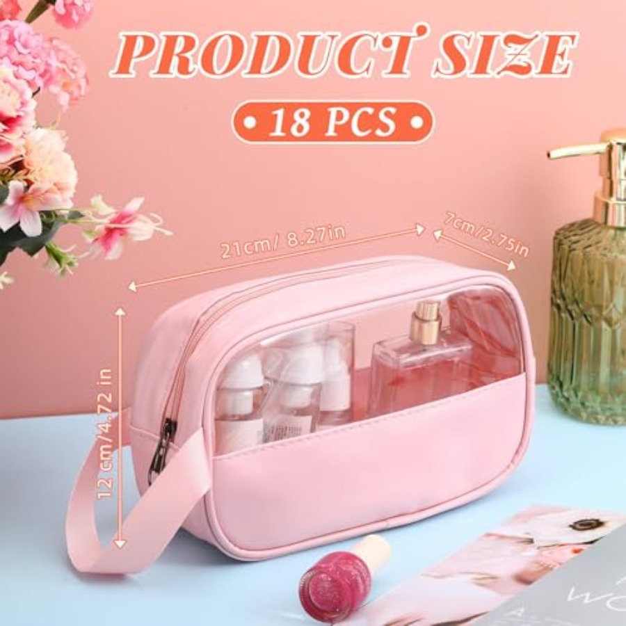 18 Pcs Clear Cosmetic Bags Bul - Women'S Bags review and price