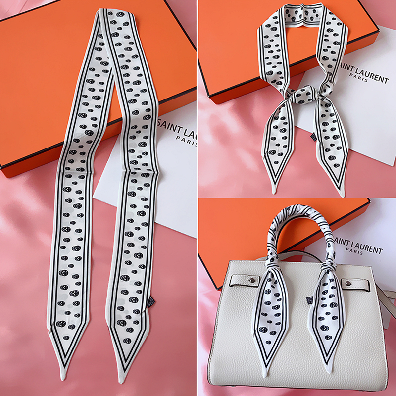 115cm Tied bag Handle silk sca - Women Bags White review and price
